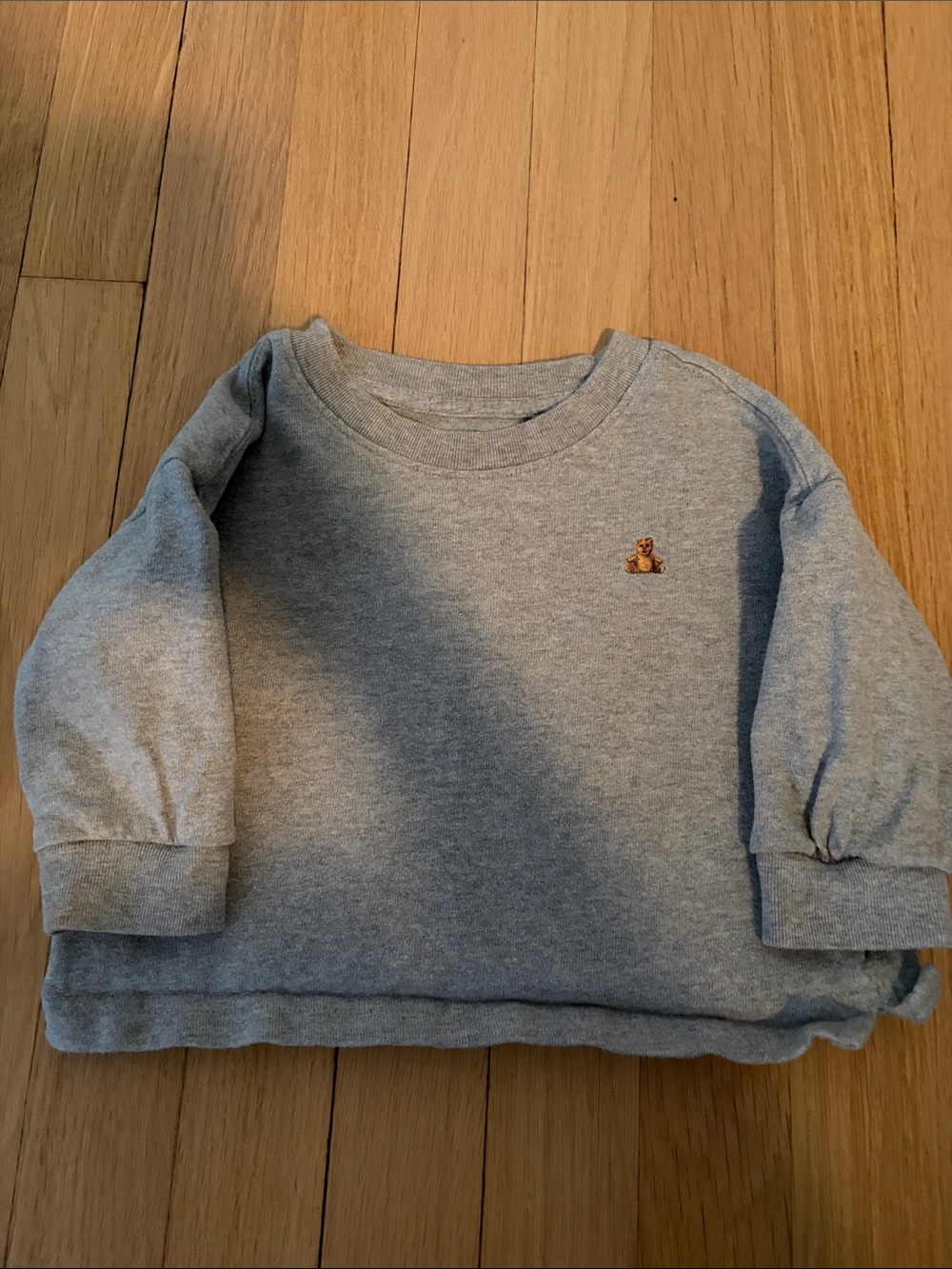 Toddler Gray Long-Sleeve Heavyweight Shirt